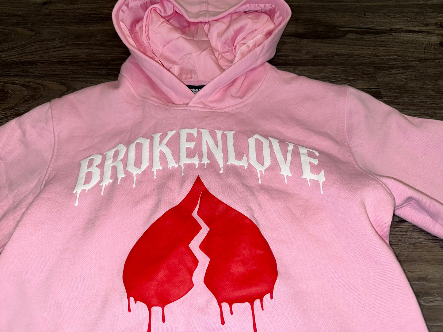 Pink Broken Love Hoodie