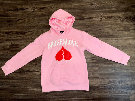Pink Broken Love Hoodie