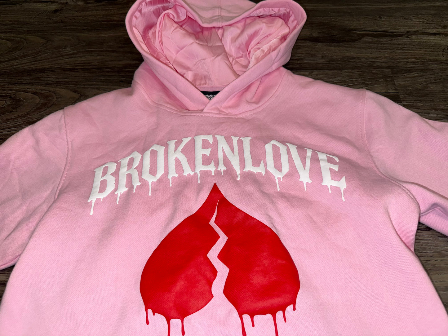 Pink Broken Love Hoodie