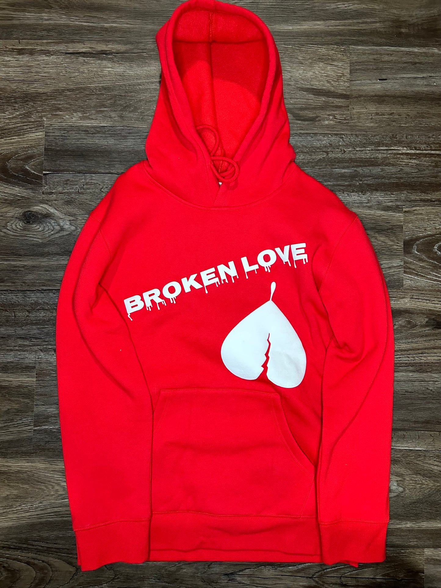 Red Broken Love Hoodie