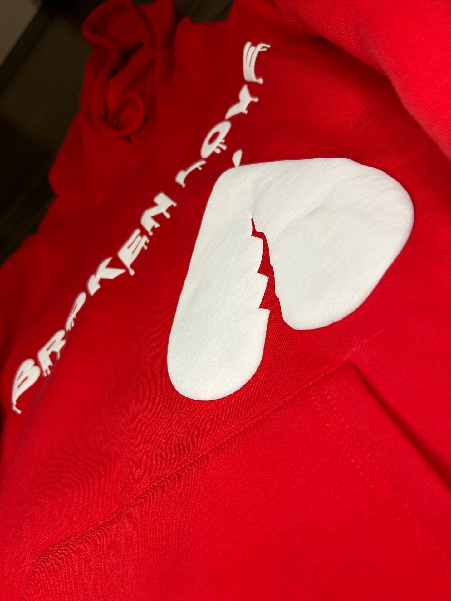 Red Broken Love Hoodie