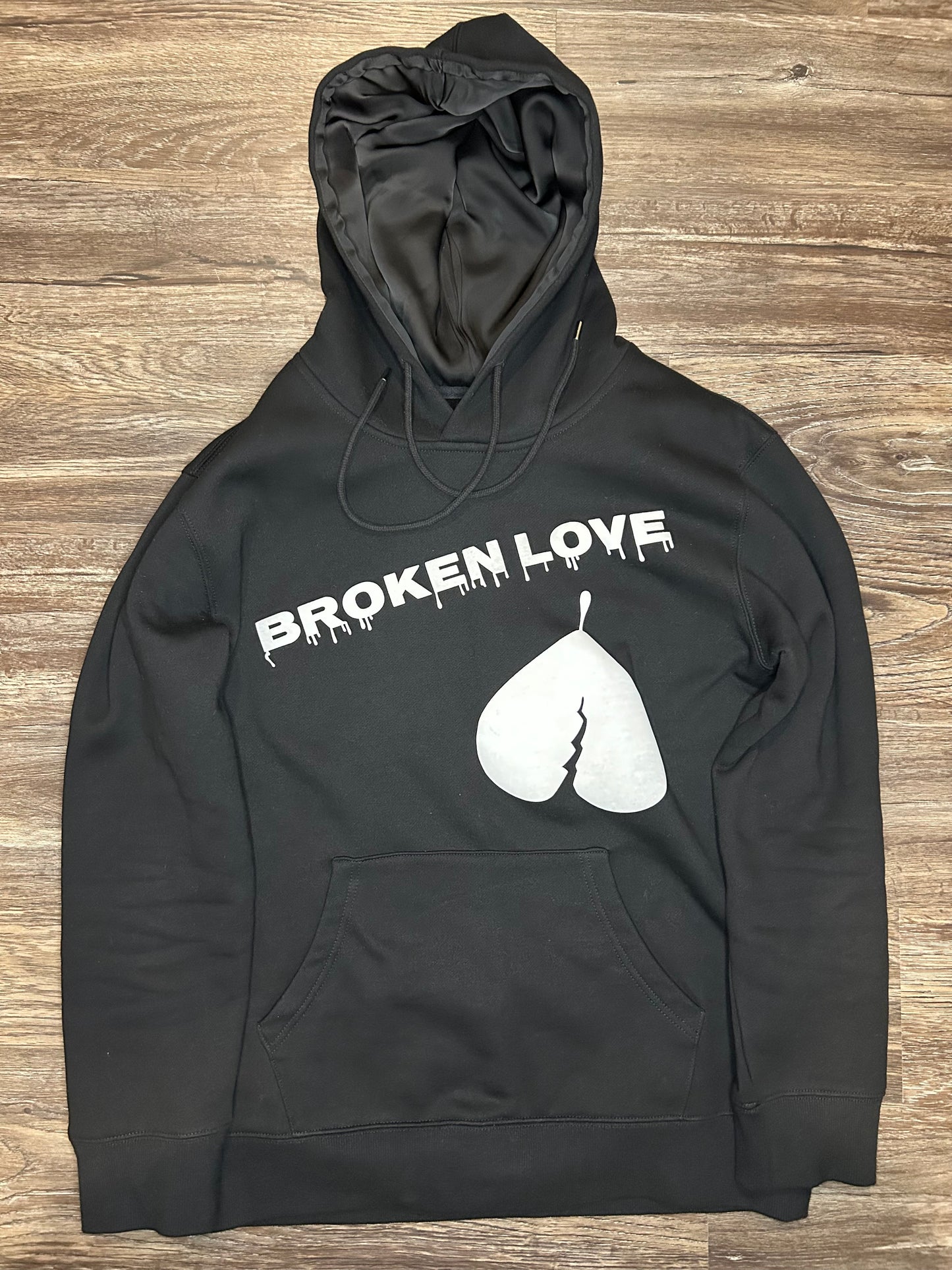 Black Broken Love Hoodie