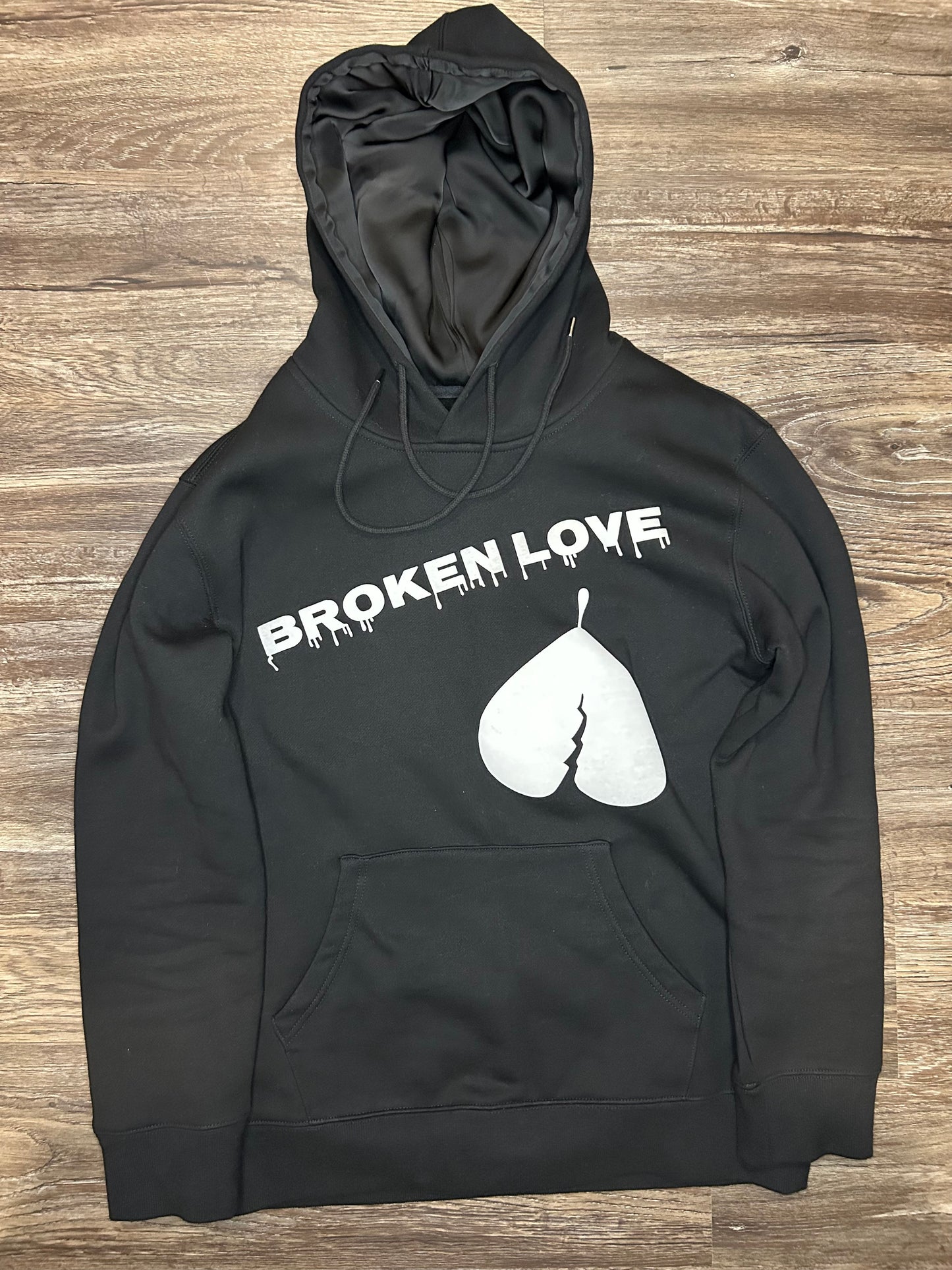 Black Broken Love Hoodie