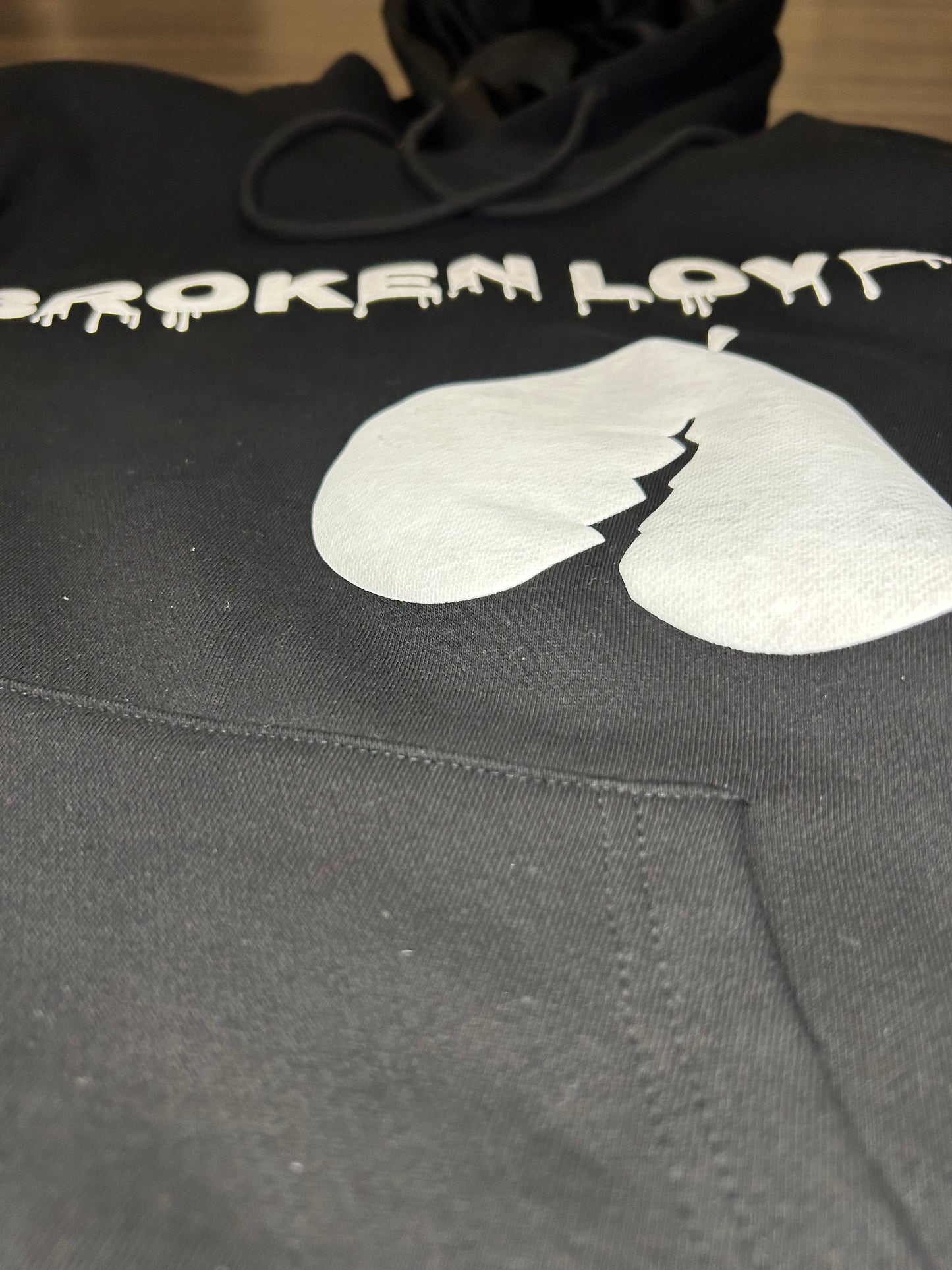 Black Broken Love Hoodie