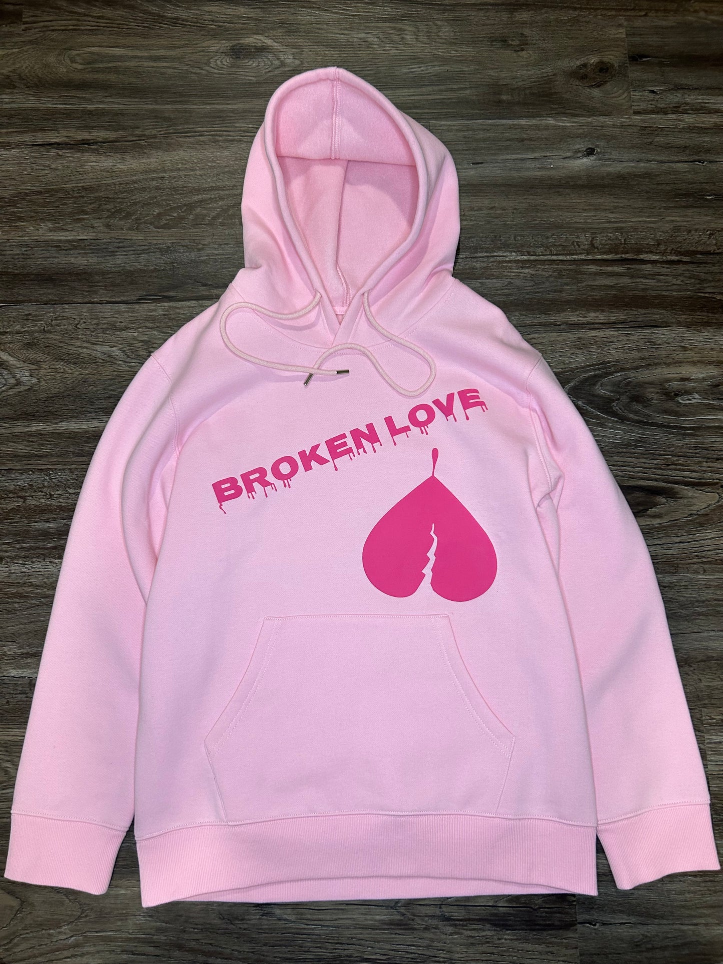 Pink Broken Love Hoodie