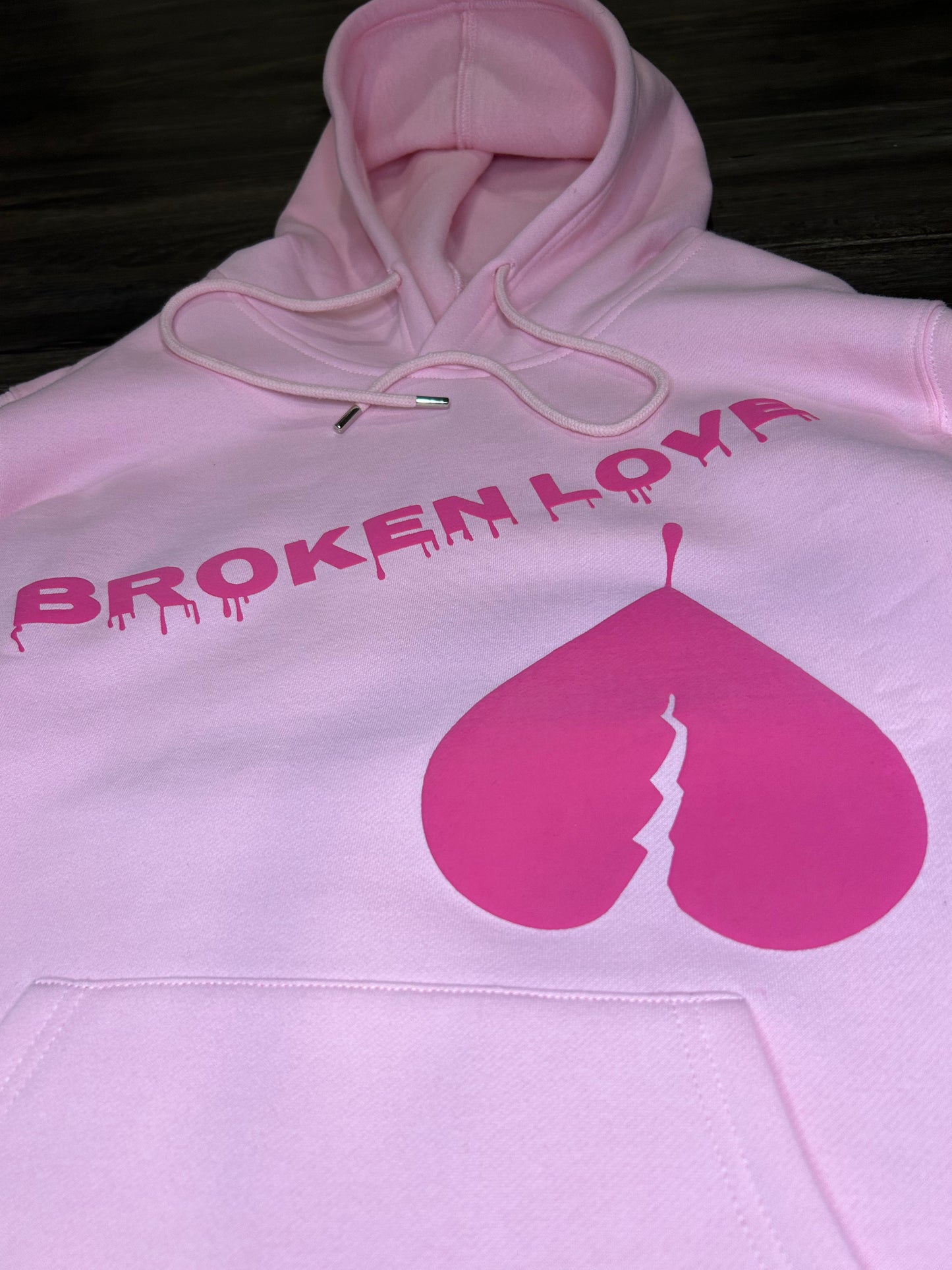 Pink Broken Love Hoodie